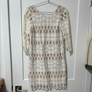 Elegant Cream Lace Dress